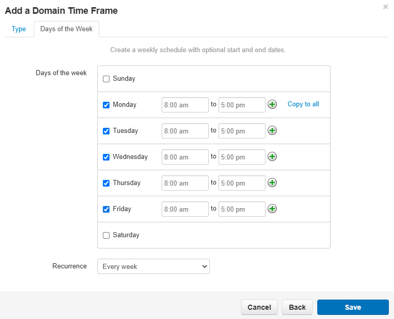 Time Frames and Answering Rules