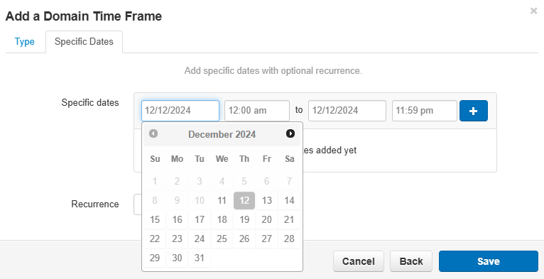 Time Frames and Answering Rules